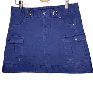 Athleta Periwinkle Blue Kickit Cargo Mini Skirt